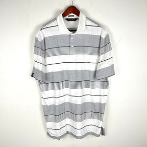Polo by Ralph Lauren Gray and White Striped Polo Shirt